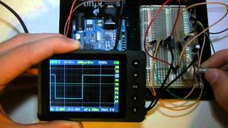 On A BreadBoard 555 Frequency Generator [upl. by Buiron218]