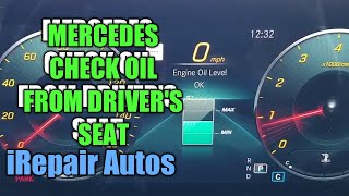 Newer Mercedes Oil Level Check [upl. by Laurie926]