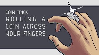 Coin Trick How to Roll a Coin Across Your Knuckles HD [upl. by Sheng633]