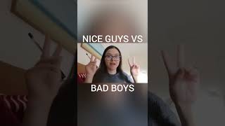 NICE GUYS VS BAD BOYS datingadviceformen datingtipsformen datingadvice [upl. by Ssew41]