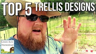 Top 5 Garden Trellises that Work  Gardening  Homesteading [upl. by Schargel]