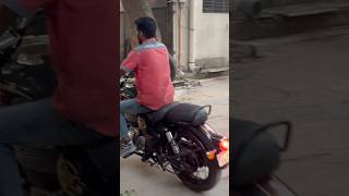 🤔After service ride Royal Enfield halcyon black classic 350 youtubeshorts ytshorts viralvideo [upl. by Topper854]