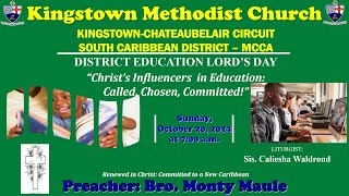 Kingstown Methodist Church  Sunday Morning Worship Service October 20 2024 at 700 AM [upl. by Ahsilek718]