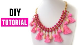 How to make a Statement Necklace [upl. by Esinrahc650]