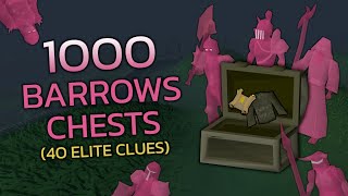 Loot From 1000 Barrows Chests 2023 [upl. by Zadack]