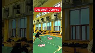 Badminton Doubles defense practice left and right both corner [upl. by Maegan891]