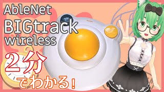 【2分でわかる】AbleNet BIGtrack wireless【トラックボール】 [upl. by Aguayo]