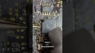 replacing broadcom chip on macbook logic board asmr [upl. by Adnalohs]