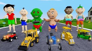 Pagal Bittu Sittu Aur Chirkut Ep 53  Toy Jcb Wala Cartoon  Jcb Tractor Cartoon  Gadi Wala Cartoon [upl. by Norine]