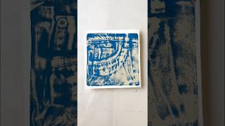 Jeans Pocket Gelli Print Magic👖gelliprint gelliplate printmaking diy arttechniques tutorial [upl. by Akenom]