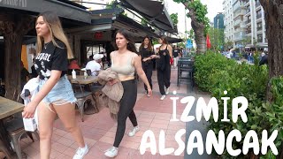 Izmir Alsancak Summer 2023 Overviews Walking Tour  4k UHD 60fps [upl. by Ikilisav]