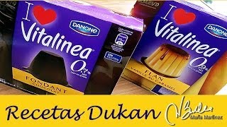 Nuevos Postres Vitalinea ¿son aptos para la dieta Dukan  Danone Fat Free Desserts Dukan Friendly [upl. by Corey]