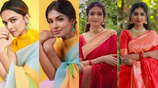 Deepika Padukone amp Keerthy Suresh Inspired Lookcelebrity style cheatsAsvi Malayalam [upl. by Aiynat727]