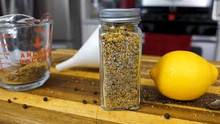 Homemade Lemon Pepper Seasoning Recipe HD An Easy way to make this [upl. by Hervey]