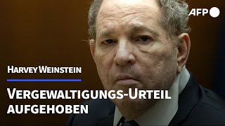 VergewaltigungsUrteil gegen Weinstein aufgehoben  AFP [upl. by Ratep]