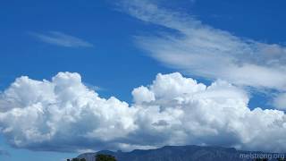 Time lapse of cumulus convecting over the Sandias II  cumulus congestus [upl. by Estella]