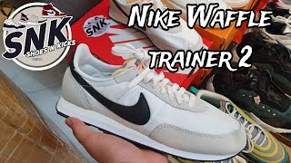 Nike Waffle Trainer 2 White Black codeDH1349 100 [upl. by Carlynne]