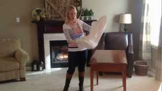 How to fold a fitted sheet the dummyproof way [upl. by Godliman76]