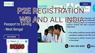 p2e registration west bengal। passport to earnnig registration।maxeducation [upl. by Rases]