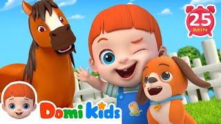 Old MacDonald Had a Farm  Domi Kids Nursery Rhymes amp Kids Songs  Animal Songs [upl. by Greenleaf476]