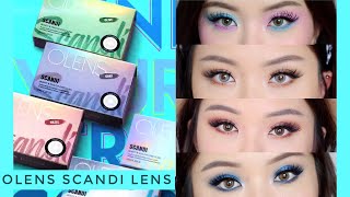 NEW OLENS SCANDI CONTACT LENS REVIEW 👀✨ [upl. by Aiela]