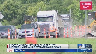 Indot says US41 Resurfacing Project In Terre Haute Will Be Wrapping Up Soon [upl. by Thenna]