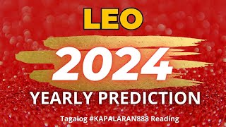 WORKAHOLIC amp BUSY YEAR 2024 ♌️ LEO 2024 GENERALMONEYLOVE TAGALOG TAROT PREDICTIONS KAPALARAN888 [upl. by Suoinuj]