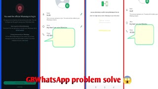 😱😎GBWhatsApp problem solve 😱😎New GBWhatsApp2241880 vip whatsapp ヘヘ✨🎉💯 2024⚡ [upl. by Ennairam]