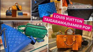 Louis Vuitton TAIGARAMA  DAMIER POP Collection Trying On Some New Bags [upl. by Tadio884]