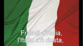 Inno nazionale  Inno di Mameli  Fratelli dItalia con testo with lyrics [upl. by Halyahs549]