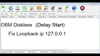 OBM Diskless Server Delay Start Fix loopback ip 127001 [upl. by Peer113]