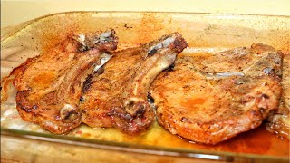 Tender Oven Baked Pork Chops Recipe [upl. by Sorips]