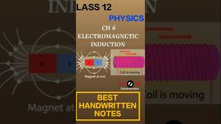 CH 6 ELECTROMAGNETIC INDUCTION NOTES I PHYSICS I CLASS 12 [upl. by Ashjian]