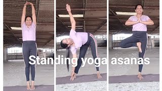 Standing yoga asanas [upl. by Eedahs595]