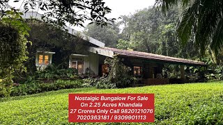 Nostalgic Bungalow For Sale In Lonavala yopropertyexplorer [upl. by Power]