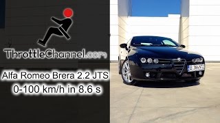 Alfa Romeo Brera 22 JTS acceleration  ThrottleChannelcom [upl. by Juni]