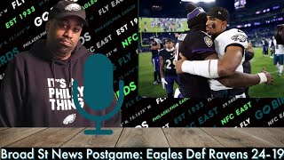 Broad St News Postgame Eagles Def Ravens 2419 [upl. by Amiel]