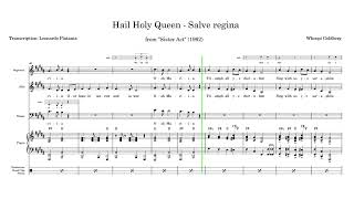 Hail Holy Queen  Salve Regina from Sister Act Full score transcription PDF link in description [upl. by Orford]