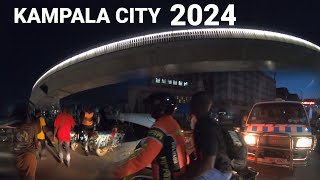 KAMPALA CITY A CITY THAT NEVER SLEEPS NIGHT TOUR 2024 [upl. by Auqinal]