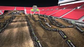 Monster Energy Cup 2014  Animated Track Map  Las Vegas 101814 [upl. by Eidnalem]