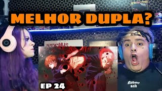 ITADORI AND NOBARA VS BROTHERS JUJUTSU KAISEN ll EPISODE 24 ll REACTION [upl. by Renelle]