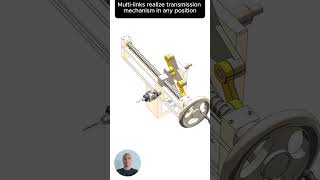 Multi links realize transmission mechanism in any position cad machine mechanical 3dprinting [upl. by Stortz]