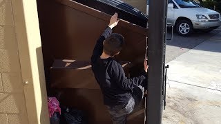 Kid Temper Tantrum Tries Dumpster Diving Behind Gamestop For Free Games  Original [upl. by Sillad988]