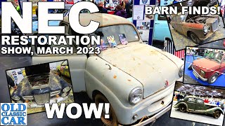 The NEC Restoration Show 2023  Barnfinds projects amp classic cars being repaired [upl. by Felita]