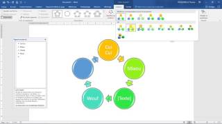 Créer un SMARTART Cours OFFICE 365  Schémas organigrammes graphiques [upl. by Intruok]