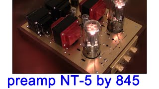 introducing 845 tube preamplifier model NT5  FLUXION audio tube amplifiers [upl. by Azzil469]