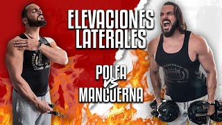 Elevaciones Laterales MANCUERNAS vs POLEAS ¿Cuál es MEJOR [upl. by Nivej]