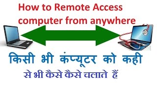 How to Remote Access computer from anywhere PC ko kahin se bhi kaise dekhte hain [upl. by Nagud619]