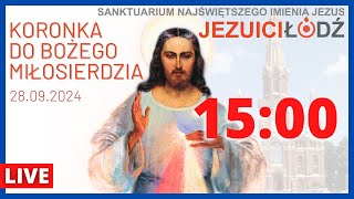 Koronka do Bożego Miłosierdzia przed Najświętszym Sakramentem 27092024  Jezuici Łódź  Na żywo [upl. by Conlan476]