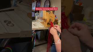 Making a macrame bitless bridle noseband bitlesshorsemanship bitless bitlessriding [upl. by Iur631]